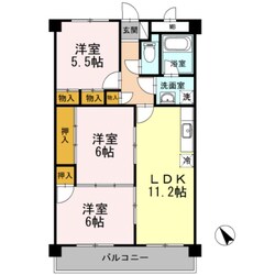 脇坂マンションの物件間取画像